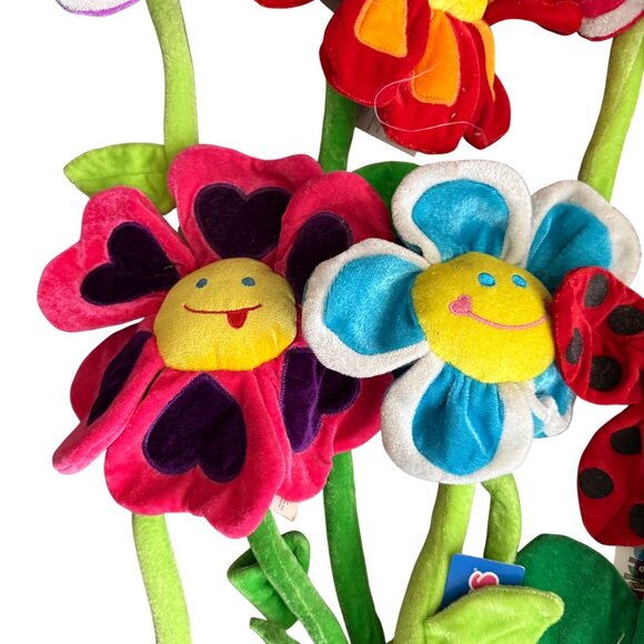 Toys R Us Animal Alley Vintage Plush Smiley Face Flowers & Ladybug Bundle - Picture 4 of 6